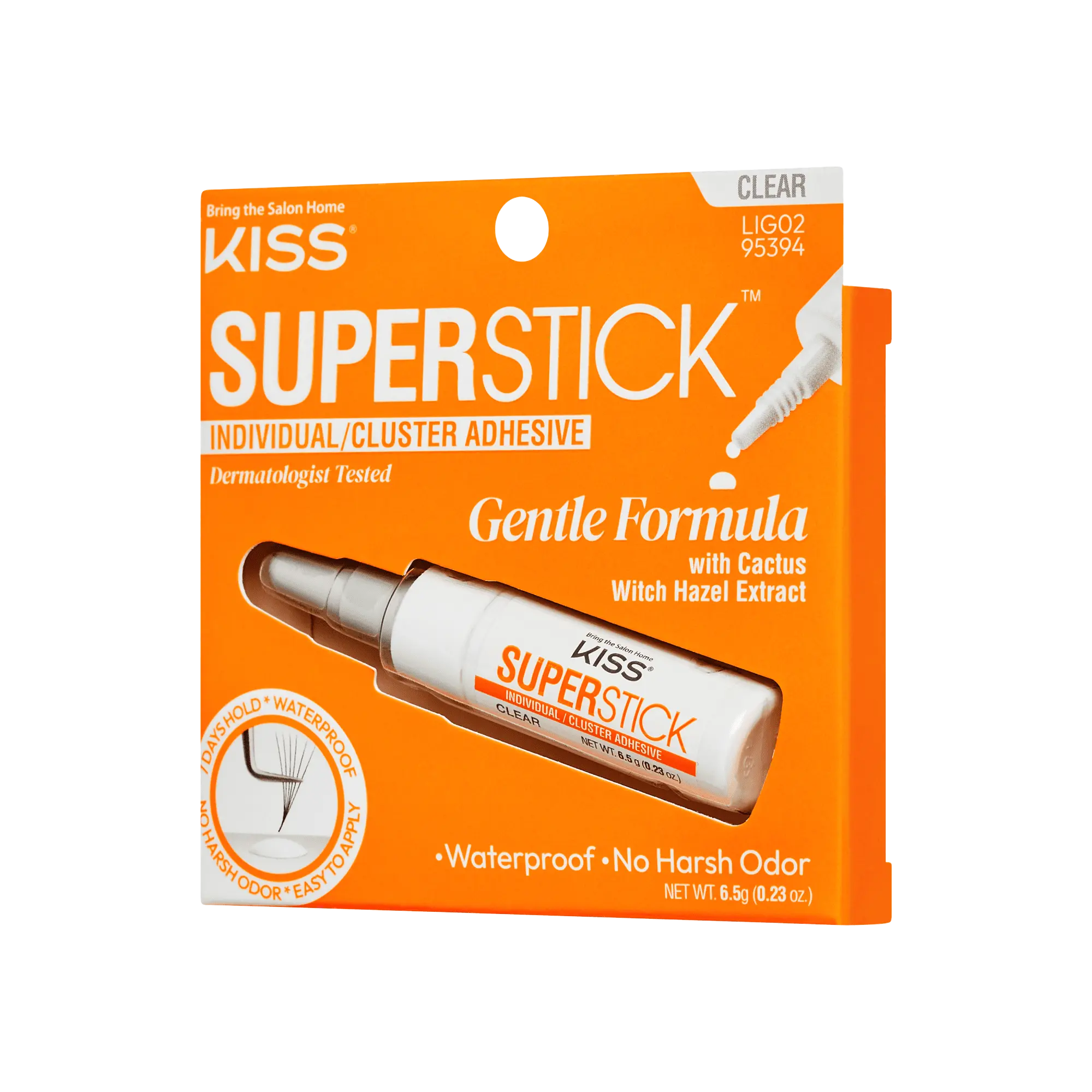 Kiss SuperStick Lash Cluster Adhesive - Clear | False Eyelash Glue, Cluster Lash Adhesive, Up to 7 Day Hold