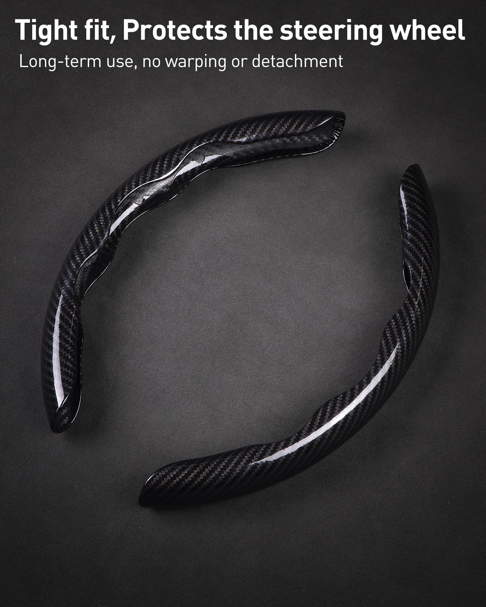 Car Steering Wheel Cover, Non-slip Design Steering Wheel Protector, Universal Car Steering Wheel Cover for 15 Inch, Decor Gadgets, Car Accessories, Men Gifts, Car Essentials, Vehicle, for Racing