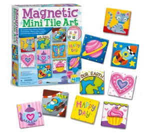 4M Magnetic Mini Tile Art DIY 12 Fridge MagnetsKit 4M Magnetic Mini Tile Art DIY 12 Fridge MagnetsKit