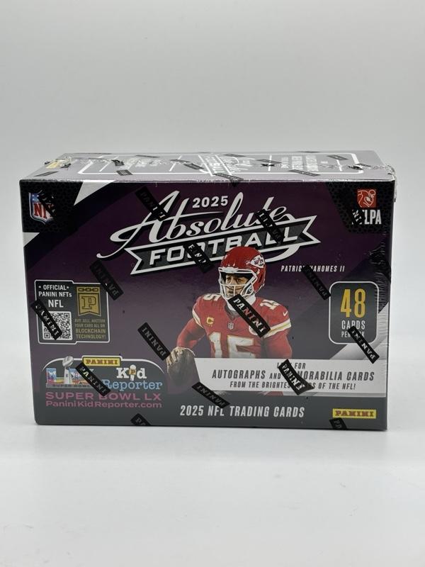 2025 Absolute NFL blaster box - kaboom! Hunt! - 48 cards per pack - 6 packs per box - look for autos and Mems