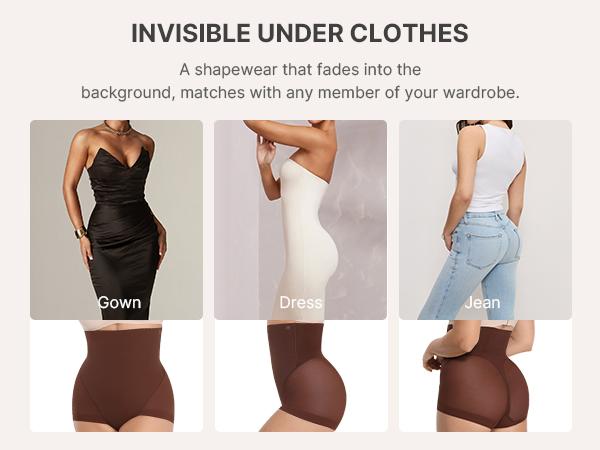 SHAPELLX Tummy Control Shapewear for Women High Waisted Body Shaper Underwear Compression Panty Invisible Girdle SHAPELLX Tummy Control Shapewear for Women High Waisted Body Shaper Underwear Compression Panty Invisible Girdle