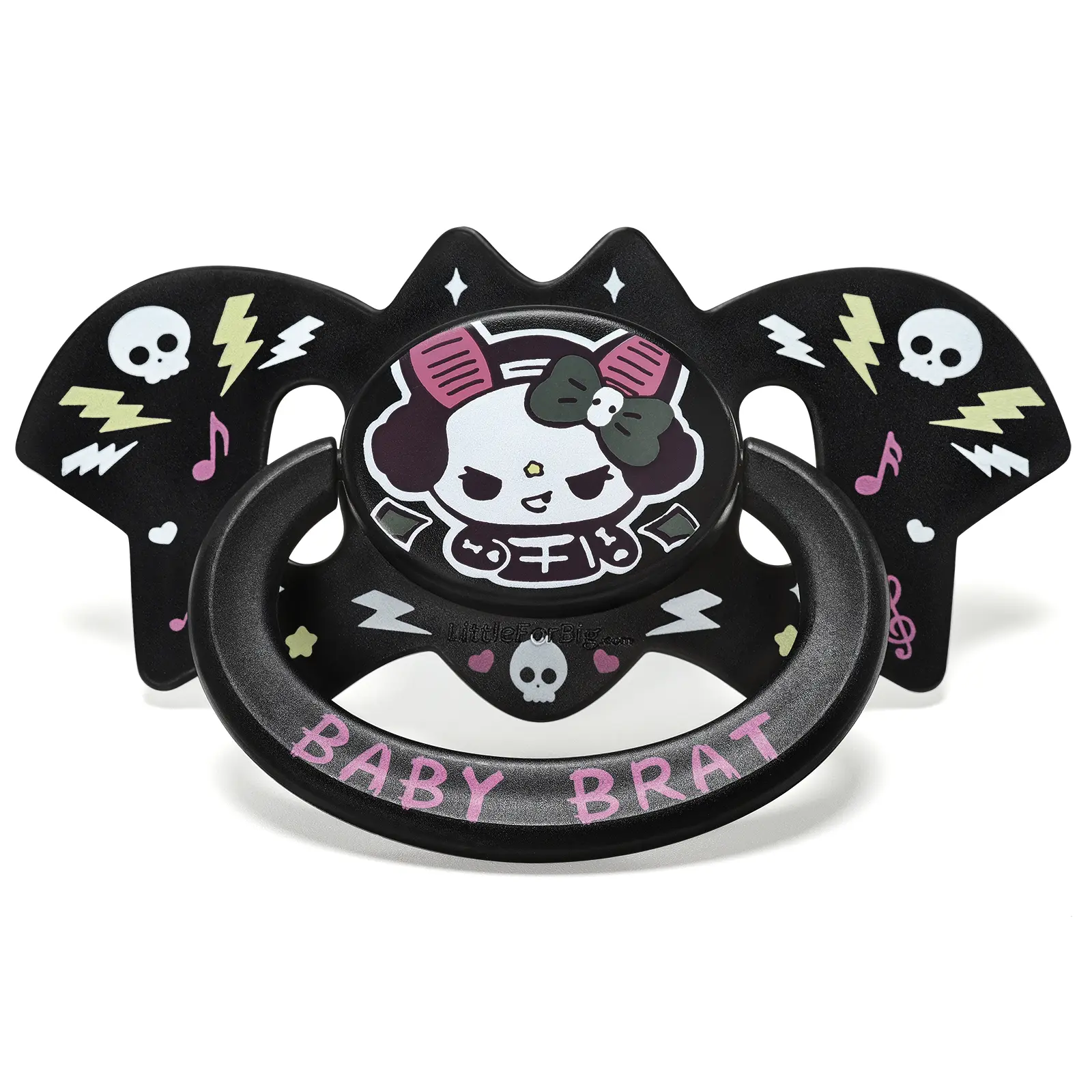 LittleForBig Adult-Sized Bigshield Generation-2 Brat Bella Bat Pacifier, DIY Collectible, Lifestyle Accessory