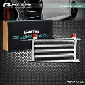 19 Row 10AN Aluminum Engine Transmission Oil Cooler Silver, Universal Fit