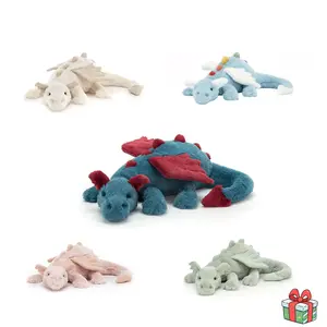 Sky Dragon Stuffed Animal Soft Fluffy Dinosaur Plush Toy Sturdy Plushie Pillow for Kids & Adults Cuddly Fantasy Dragon Plush Gift DIY Doll