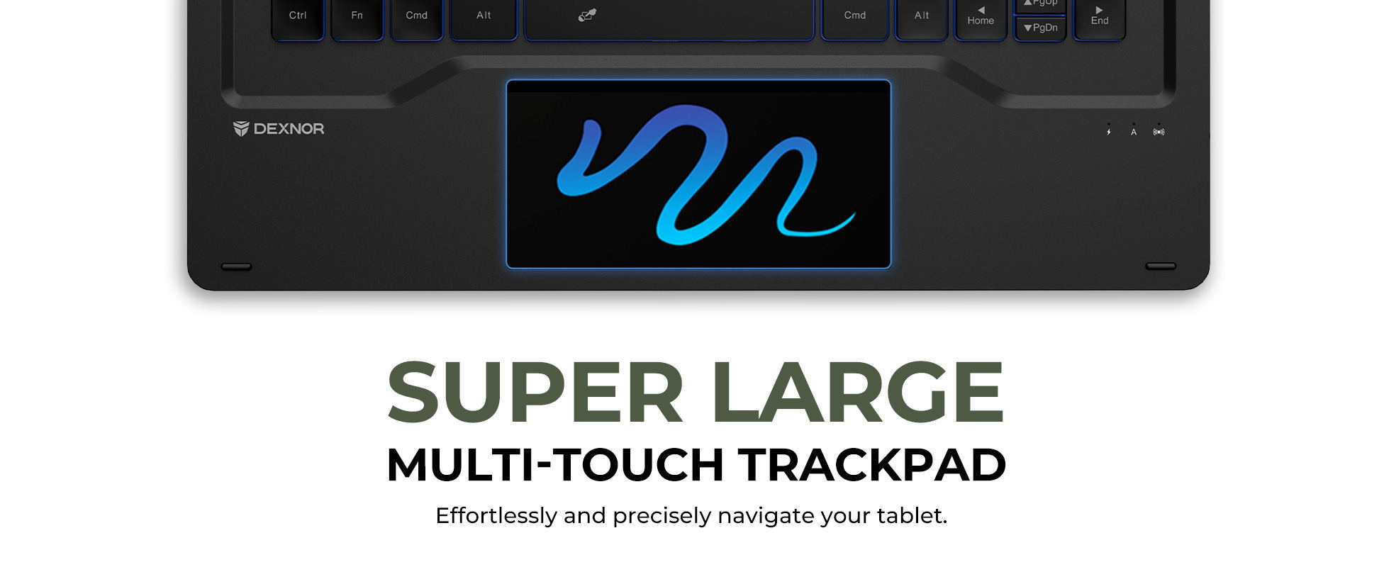 Dexnor Keyboard Case for Samsung Galaxy Tab S10 Ultra/ S9 Ultra - Magnetic Detachable Book Cover Style Keyboard with Multi-Touch Trackpad, Wireless, Backlit, S Pen Holder