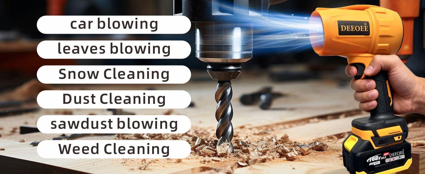 Cordless Leaf Blower Violent TurboFan,BrushlessPure Copper Motor With Battery, Handheld PowerfulDryer for Car,Car Drying after Wash, SnowRemoval Gift for Thanksgiving,Christmas