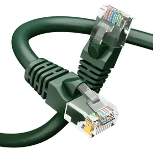 Cat6 Ethernet Patch Cable - Snagless RJ45, Stranded, 550Mhz, UTP, Pure Bare Copper Wire, 24AWG  - Green