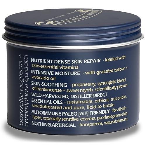 BALM OF GILEAD Foot Healing Cream – Frankincense & Sweet Myrrh Moisturizer for Sensitive Skin - Relieving Foot Therapy & Diabetic Skin Healing - Deeply Nourishing & Synergistic Cream