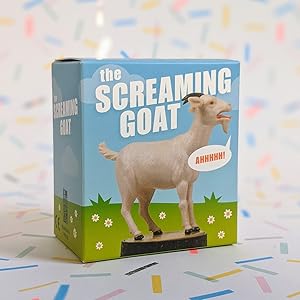 The Screaming Goat – Mini Figure with Sound & Pocket Book | Funny Desk Toy & Gag Gift for Goat Lovers, Adults & Kids The Screaming Goat – Mini Figure with Sound & Pocket Book | Funny Desk Toy & Gag Gift for Goat Lovers, Adults & Kids