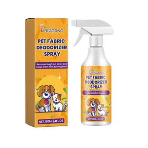 YEGBONG Pet Fabric Deodorizer Spray – Enzyme-Powered Odor Eliminator for Dog Urine, Pet Bedding, Carpets & Furniture, Mild & Safe Formula with Rosemary & Lavender Oil, Long-Lasting Fresh Scent – 120ml/4 Fl Oz