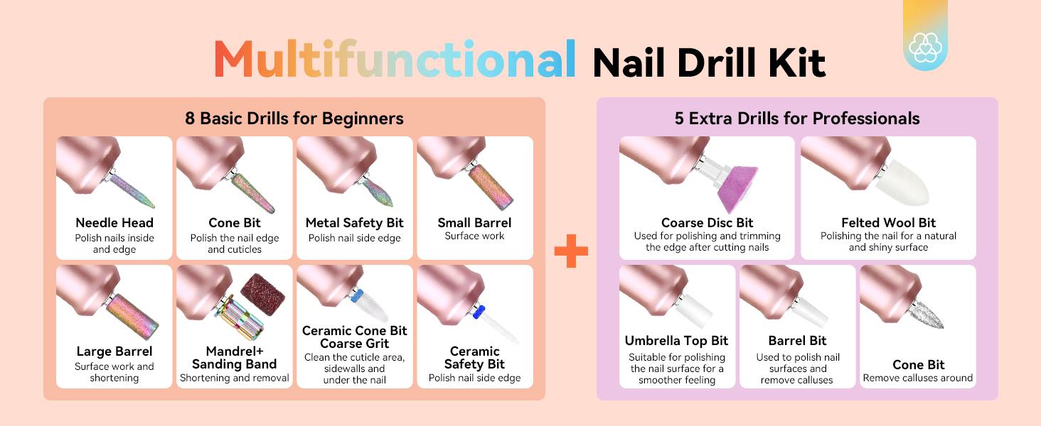 SAVILAND Electric Nail Drill 40,000 RPM Upgraded Portable Nail Drill Beautiful Gradient Sunset Design Ideal Nail Care Cutics Treatment & Manicure SAVILAND Electric Nail Drill 40,000 RPM Upgraded Portable Nail Drill Beautiful Gradient Sunset Design Ideal Nail Care Cutics Treatment & Manicure