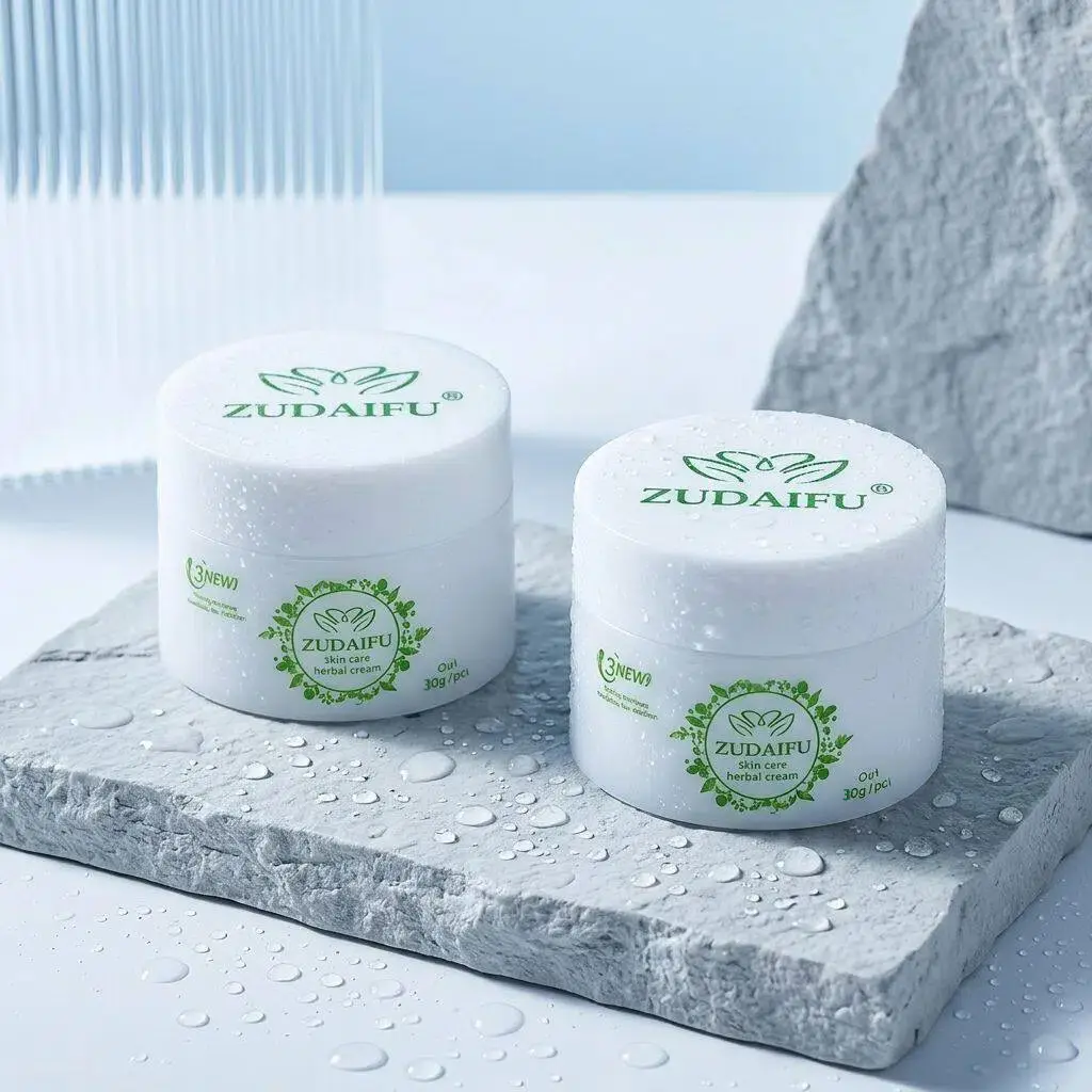 2Pc Zudaifu 3rd Moisturizing Herbal Body Cream 30g for Sensitive Skin Winter Eczema Relief Hydrating Soothing Cleansing Evening Use Natural Ingredients