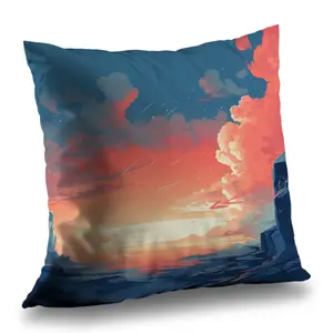 MWW C1PO2020CA4HJO 20 x 20 in. Inspiration Coral Outdoor Throw Pillow - Home Decor Accent