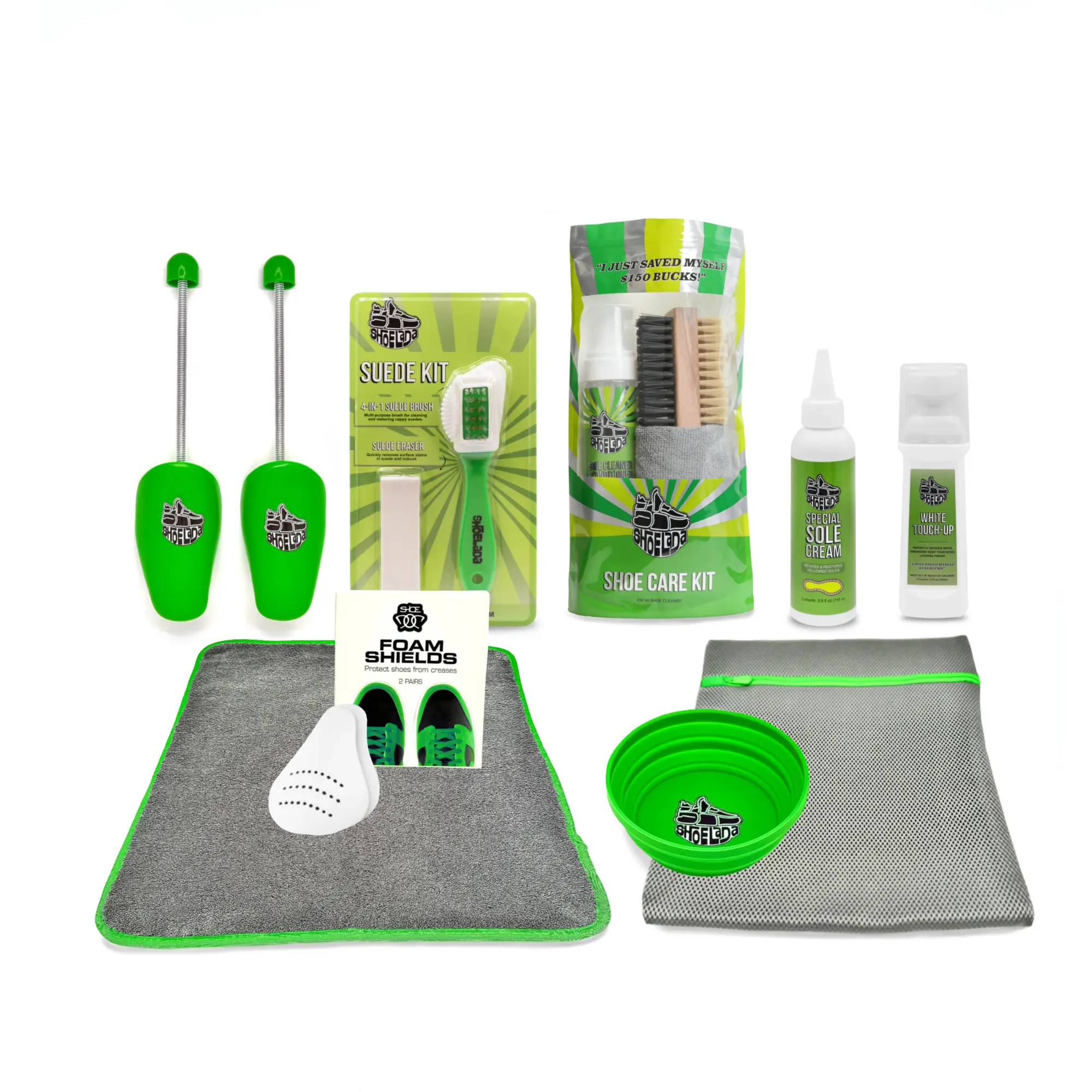 Shoelada Everything Bundle - Ultimate Shoe Cleaning Kit with Foam Cleaner & Brushes