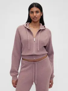 Gap Women's × Summer Fridays CashSoft Waffle Crop Hoodie
