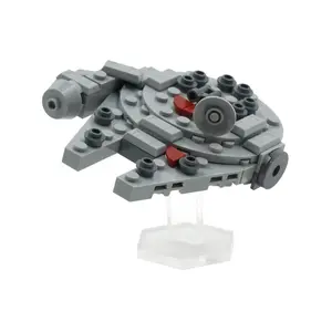 Acrylic Angled Display Stand Compatible with LEGO® 30708 Millennium Falcon (Mini-Build) - Set Not Included