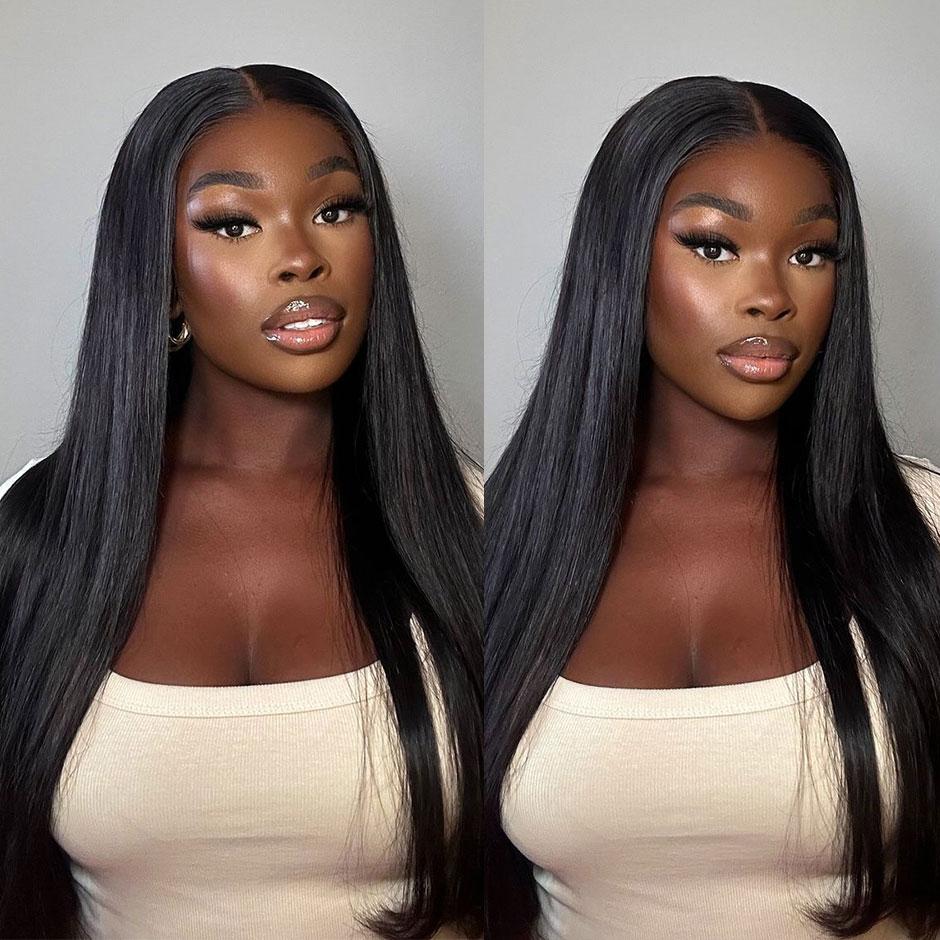 【CLEARANCE SALE】MORE FACE 360 Lace Frontal Wig Straight Transparent Lace Front Human Hair Wigs For Black Woman Pre Plucked 180% Density 【CLEARANCE SALE】MORE FACE 360 Lace Frontal Wig Straight Transparent Lace Front Human Hair Wigs For Black Woman Pre Plucked 180% Density