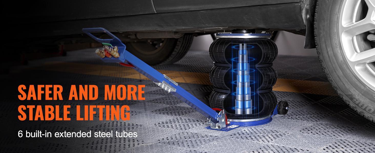 VEVOR Air Jack, TikTokShopBlackFriday, 5 Ton/11000 lbs Triple Bag Air Jack, Airbag Jack with Six Steel Pipes, Lift up to 18.5 inch/470 mm, 3-5 s Fast Lifting Pneumatic Jack, with Adjustable Handle for Car, Garage, Repair,vevor air jack VEVOR Air Jack, TikTokShopBlackFriday, 5 Ton/11000 lbs Triple Bag Air Jack, Airbag Jack with Six Steel Pipes, Lift up to 18.5 inch/470 mm, 3-5 s Fast Lifting Pneumatic Jack, with Adjustable Handle for Car, Garage, Repair,vevor air jack