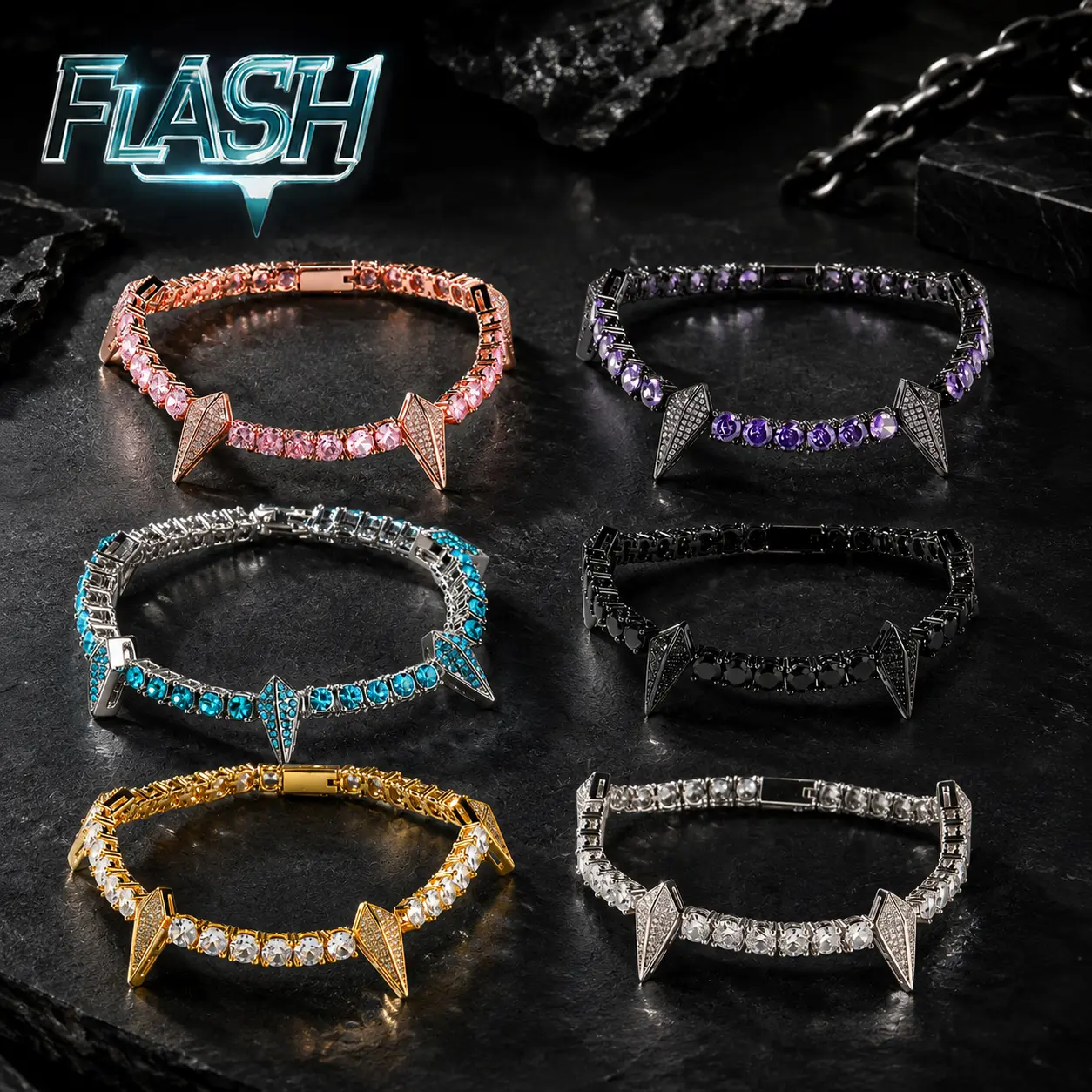 Unisex Dark Night Black Panther Bracelet Jewelry, Hypoallergenic Fashion Bracelet with Bling Effect, Street-Style Edge Cuban Link Rhinestone Bangle for Birthday Anniversary Gifts
