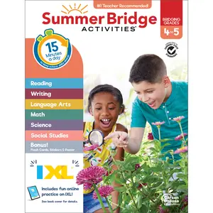 Summer Bridge Activities Workbook, Grade 4-5 (160 pages)
