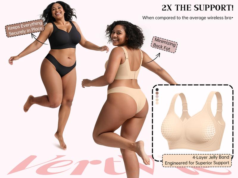 Vertvie|GRACE Classic T-Shirt Bra, Jelly Bras, Wireless Full Coverage for All Day Comfort Vertvie|GRACE Classic T-Shirt Bra, Jelly Bras, Wireless Full Coverage for All Day Comfort