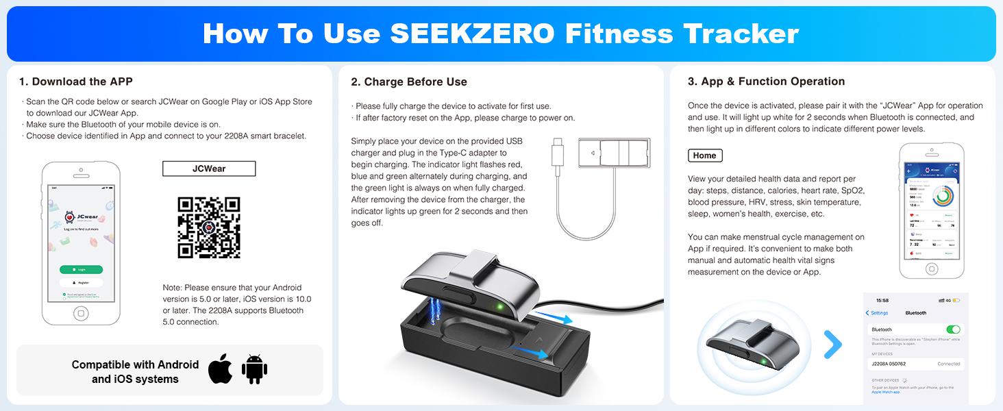 Smart Bracelet for Men Women, Fitness Tracker with Free App, 24/7 Auto Heart Rate/SpO2 Monitor, Sleep Stress Tracking Smart Health Wristband, 120+ Sports Modes with Extended Armband, IP68 Waterproof Smart Bracelet for Men Women, Fitness Tracker with Free App, 24/7 Auto Heart Rate/SpO2 Monitor, Sleep Stress Tracking Smart Health Wristband, 120+ Sports Modes with Extended Armband, IP68 Waterproof