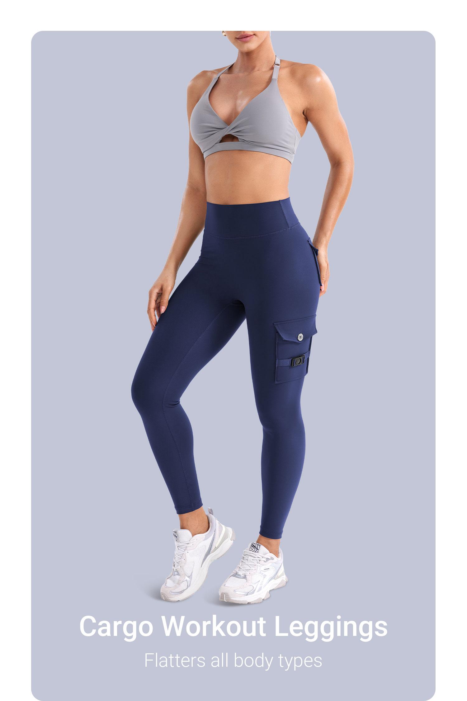 YEOREO CoreFlex Workout Cargo Leggings with Pockets for Women Hidden Scrunch Butt Lifting Leggings Gym Yoga Pants SpringStatements