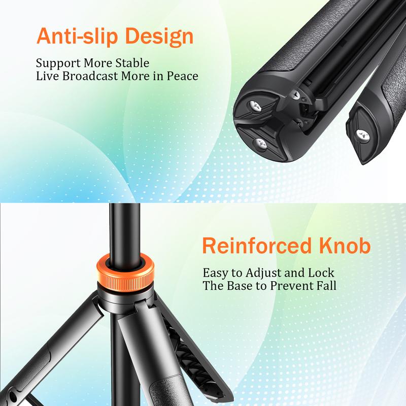 Upgraded 61" Phone Tripod with Wireless Remote & Selfie Stick Multi Role Extendable Stand for iPhone 13-16 & Android Travel Friendly