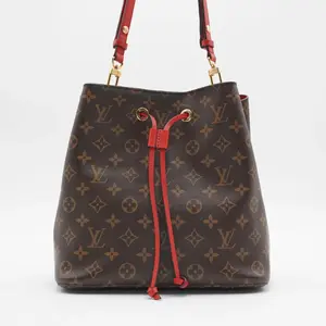 Pre-owned Louis Vuitton leather Shoulder Bags Monogram NeoNoe MM Bucket Bag