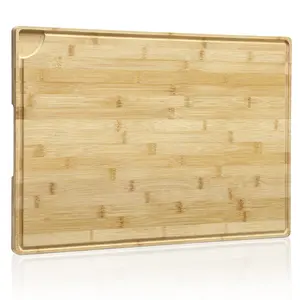 GARVEE 24 x 16 Inch Bamboo Cutting Board, Large Kitchen Chopping Board with Juicy Groove, Wooden Butcher Block Cutting Board Perfect for Meat, Cheese, Vegetables, Fruits