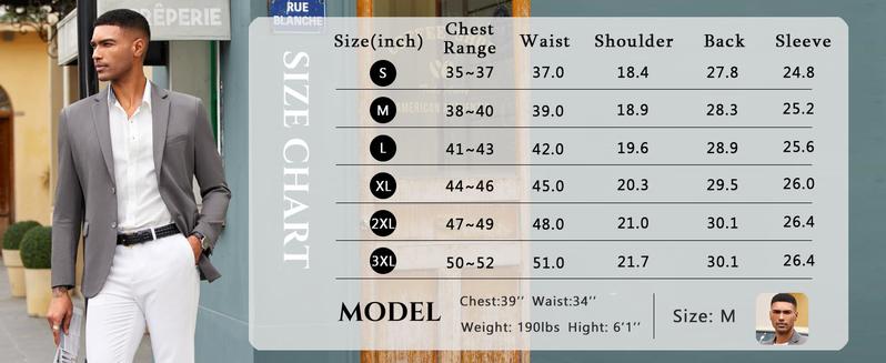 COOFANDY Men's Suit Casual Blazer Slim Fit Suit Jacket Lightweight Knit Sport Coat Two Button Blazer Jacket