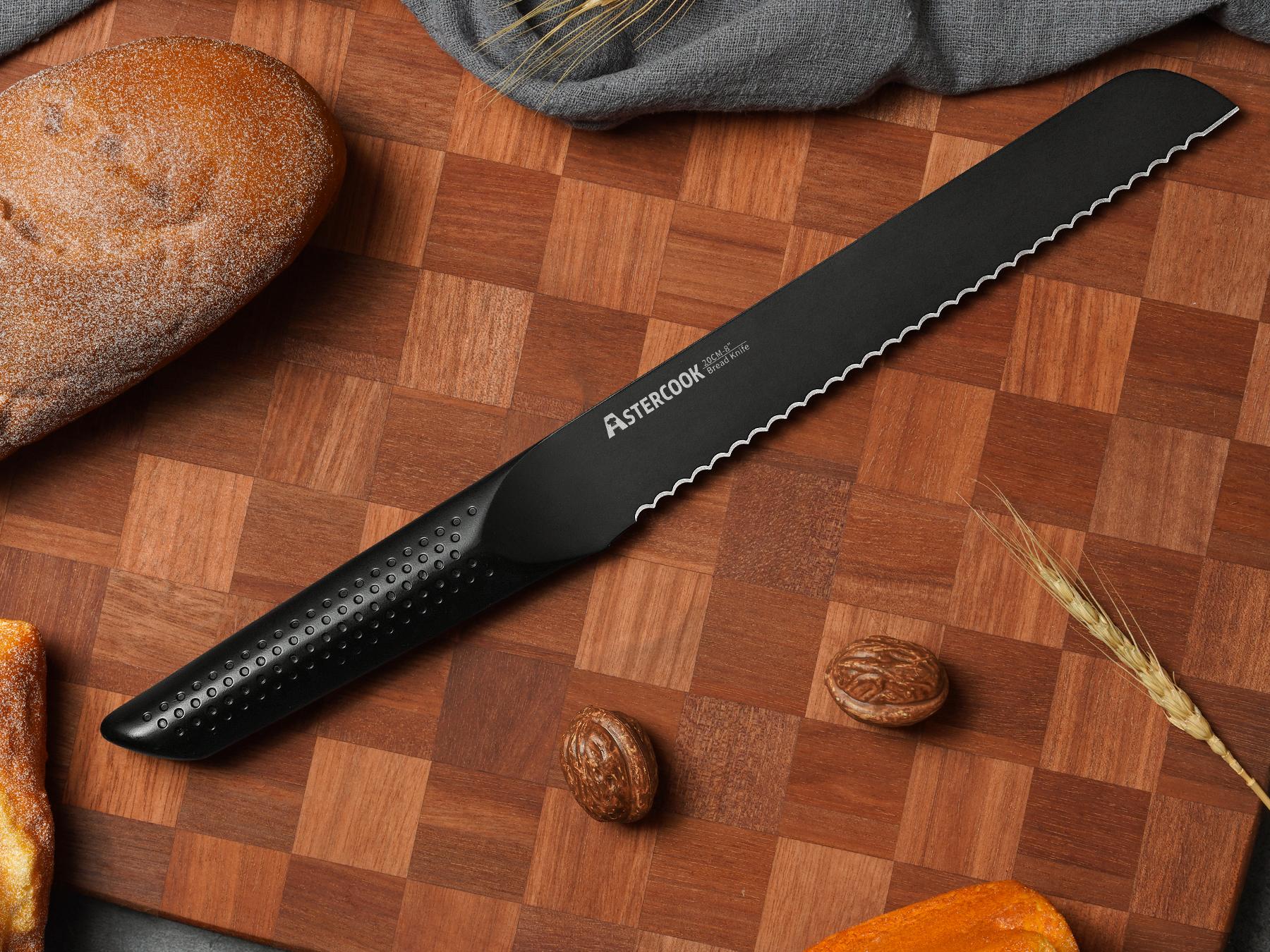 Astercook 15 PCS Kitchen Knife Set - Chef Knife Set with Non-Stick Stainless Steel and Ergonomic Wood Handle - Kitchen Knives, Block Knife Block Wooden Astercook 15 PCS Kitchen Knife Set - Chef Knife Set with Non-Stick Stainless Steel and Ergonomic Wood Handle - Kitchen Knives, Block Knife Block Wooden