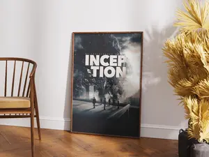 Inception Movie Poster, Christopher Nolan Film Print, Print Movie Poster