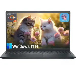 Dell Inspiron 15.6" Touchscreen Laptop - Business & Student Laptop Computer, with Office Lifetime License & Windows 11 Pro, AMD Ryzen 7 7730U, WVA LED-Backlit FHD Display, 16GB RAM, 512GB SSD