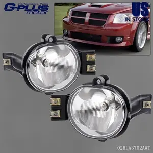Pair Fit For 02-08 Dodge Ram 1500/2500/3500 04-06 Dodge Durango Clear Fog Lights