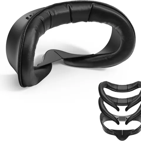 KIWI Design V4 VR Facial Interface with 2 Face Pads - 12mm Thick Pad + Guard VR Accessories, Durable Fitted Wearable with PU & Memory Foam, Silicone, 0.1523lb, 20L Devices for Oculus/Meta Quest 3S Gamers, Not Compatible with Meta Quest 3