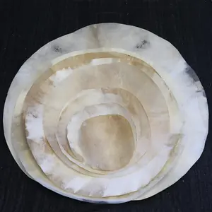 Zaza Percussion - Goatskin for Darbuka Doumbek Drum, Goat Skin for Djembe Natural Flat Round Goat Skin Head - 9 different sizes