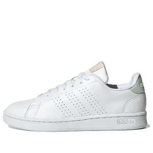 Adidas Advantage Cloud White Linen Green (Women's) HR0321 New Sneakers