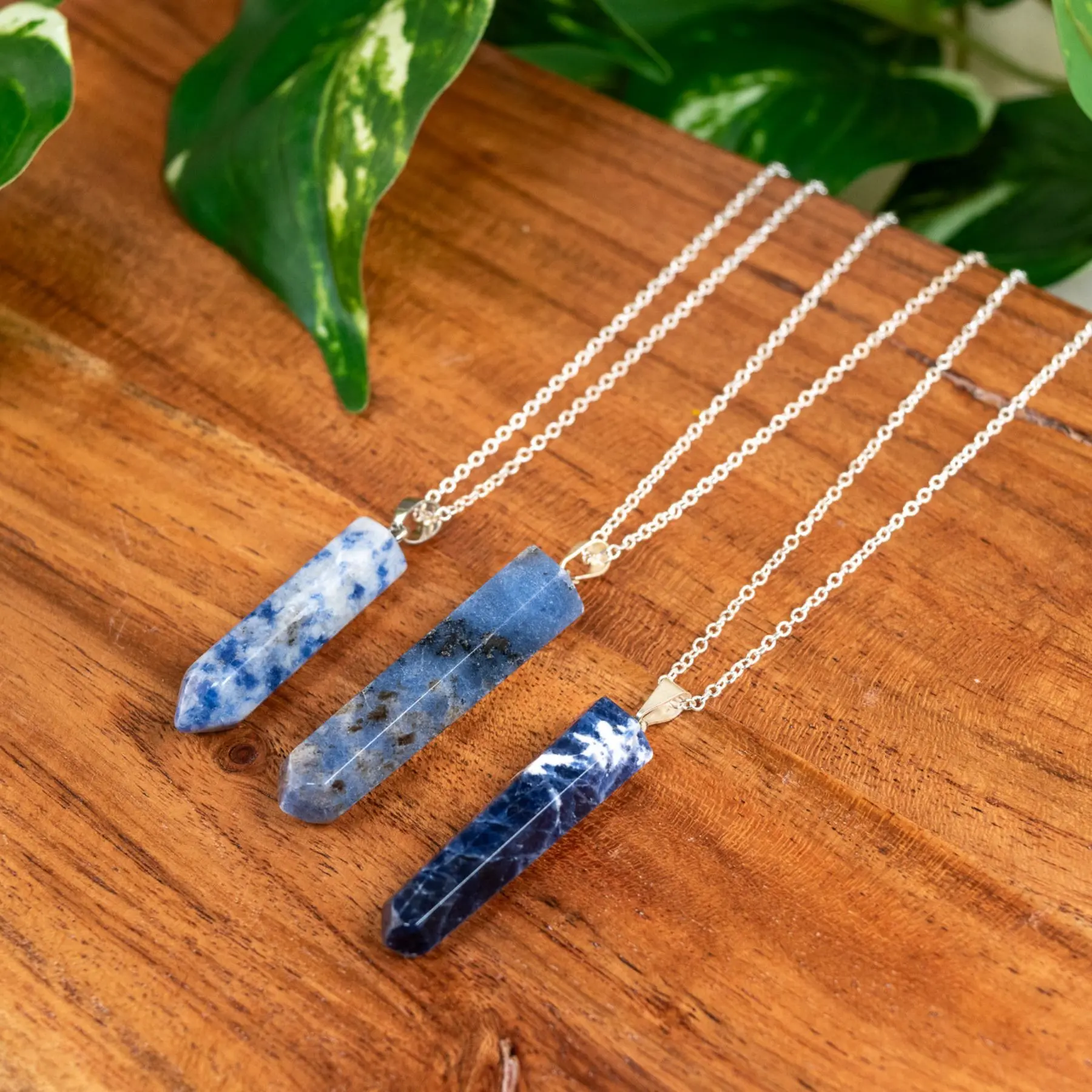 Down to Earth Sodalite Point Pendant