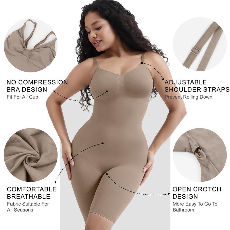Women's Shapewear OutdoorFun Full-Body Bodysuit with Tummy Control and Butt Lifter Womenswear Underwear 1 Springtok