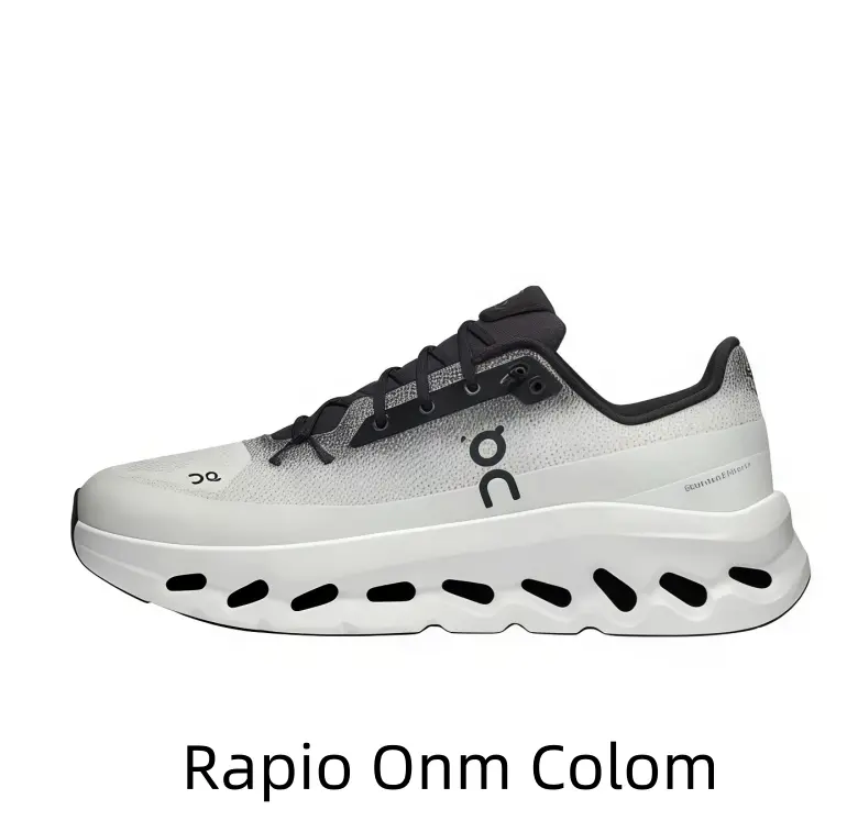 Perforated Mesh Training Sneakers, White Black Gradient Tone, Lightweight Shock Absorbing Midsole, Max Air Circulation Avoid Sweaty Feet, Designed For Male And Female Sports Enthusiasts