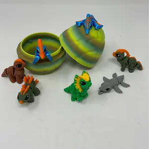 Mini Dino hatchling pack plus Egg – Cute 3D Printed dino Figurines Dino Eggs Dinosaur Eggs