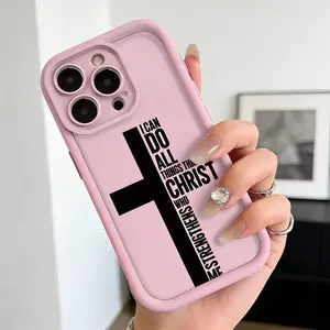 Cross TPU Smartphone Casing - Cellphone Protection Accessories for iPhone 17, 17 Pro, 16, 15 Max, 14 Plus, 13, 12, 11, XS Max, X, XR & Galaxy S25 Ultra, S24, S23, S22 Plus