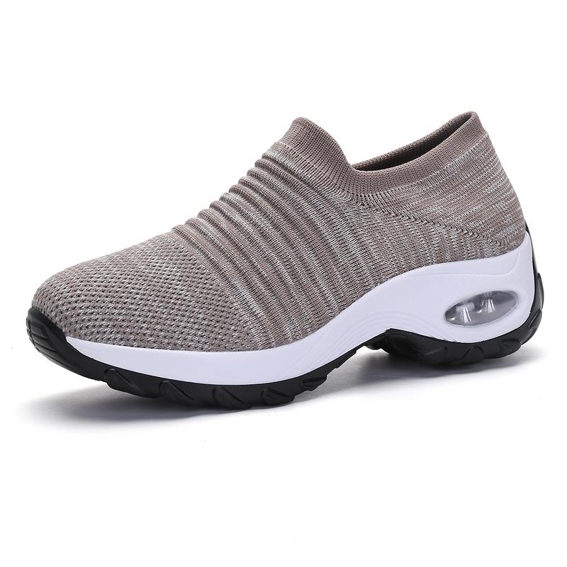 Dancing Shoes - Korean Style Slip On Summer Shoes with Mesh Cloth Upper & Polyurethane Sole for Daily Wear