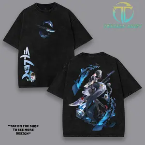 Ellen Joe Zenless Zeno Zero double side Graphic T-Shirt, Hoodies video game Washed Hoodies, streetwear Tank Top Unisex Cotton Top sweatshirt, custom Menswear Crewneck tee