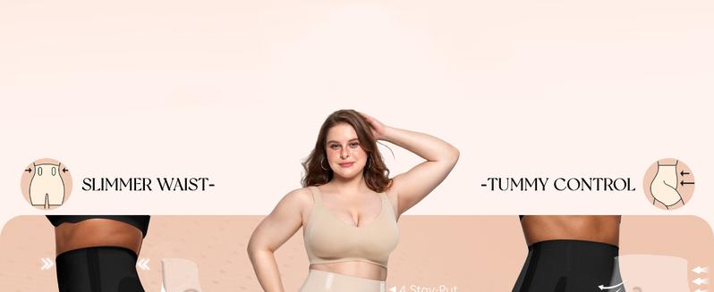 OEAK Tummy Control Shapewear Breathable Comfortable Shorts for Women Butt Lifting Body Shaper Shorts High Waisted Seamless Girdles Under Dress