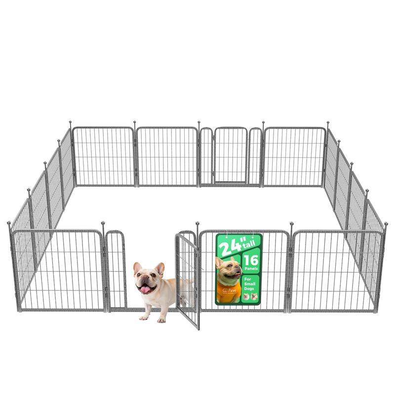 FXW Aster Dog Playpen Designed for Yard, 24"/32"/40 Height, 8/16 Panels