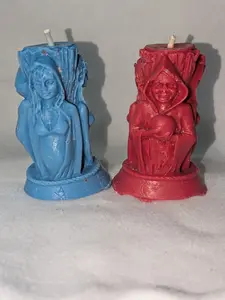 Triple Moon Goddess Intention Candle – Maiden, Mother & Crone