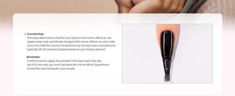 Beetles Mirror Effect Nail Chrome Powder with Top Coat Holographic Aurora Iridescent Pearlescent Manicure Nail Art Decoration Glitter Gifts Beauty Products Fall Nail Halloween Nail Black Friday Winter Nail Christmas Gift