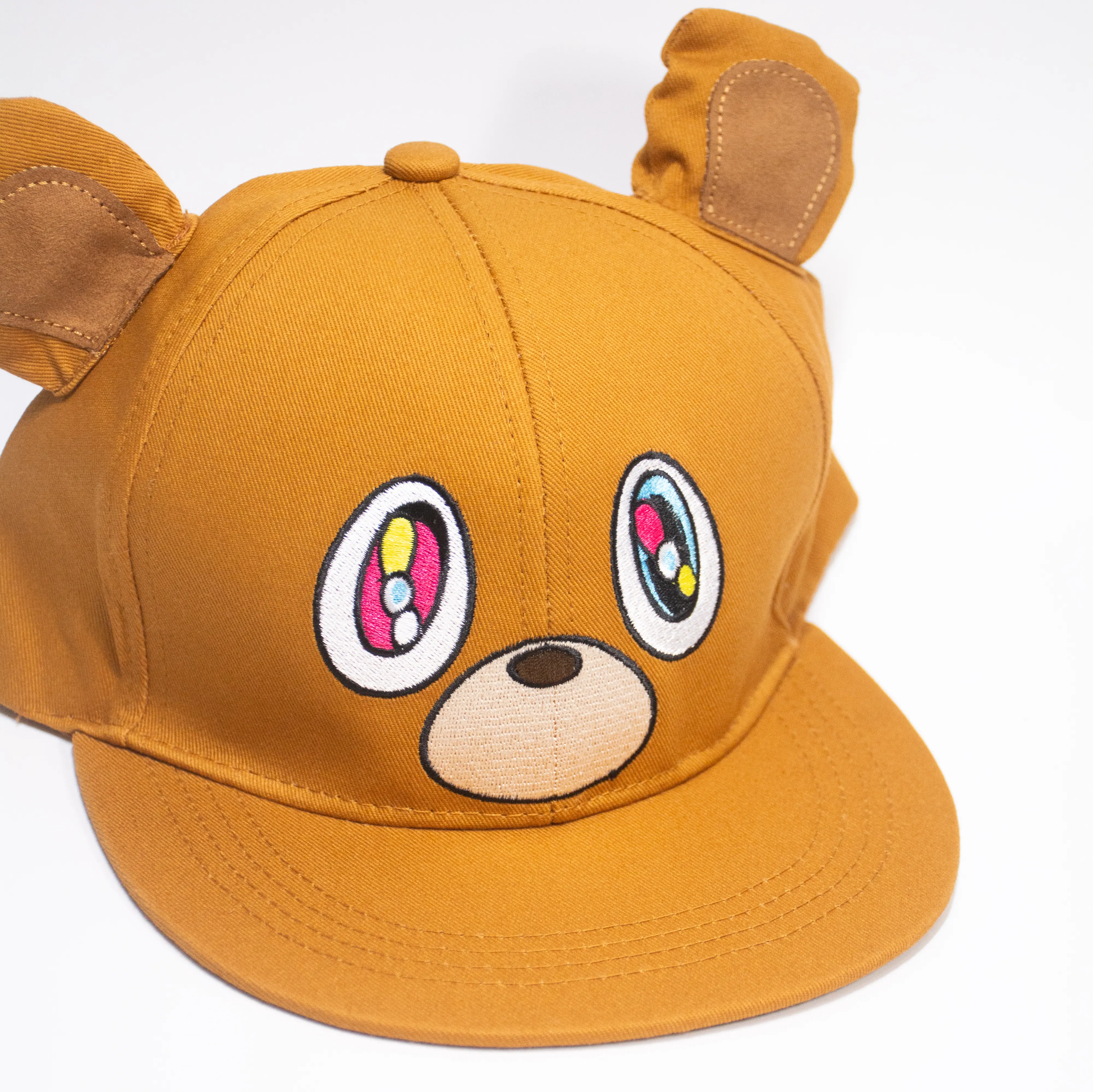 Unisex Cotton Kanye Bear Baseball Cap - Adjustable Strap, Unique Bear Design, Hip Hop Style, Comfortable, Versatile, One Size Fits Most, Casual Everyday Outfit Accessory